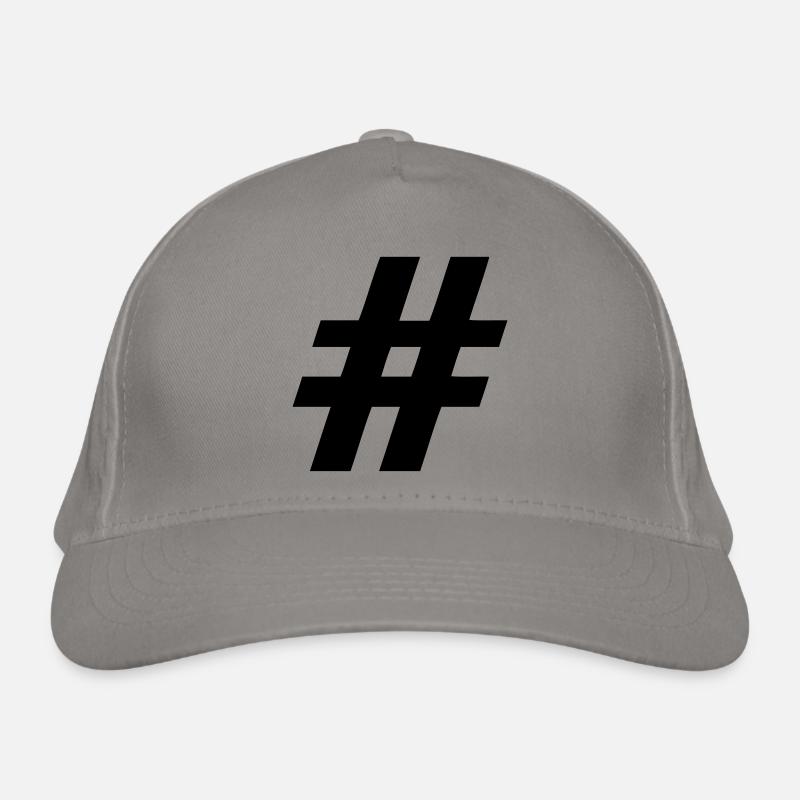 Hashtag personnalisable. Casquette classique bio