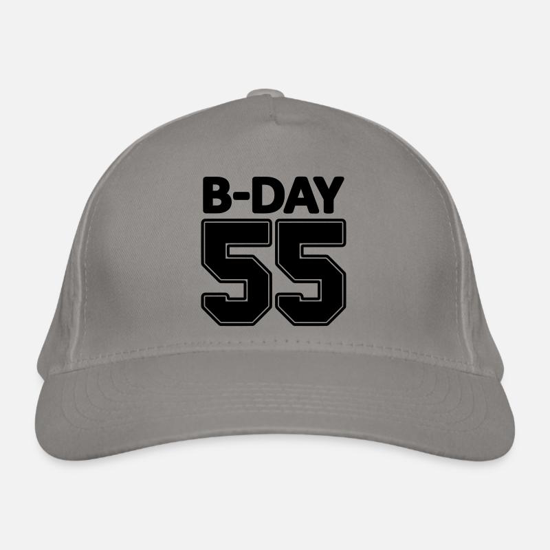 Nummer 55 / 55. Geburtstag Schnapszahl Trikot Bio-Baseballkappe