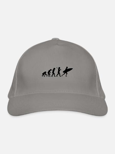 surf Brandung evolution - Bio-Baseballkappe - Hellgrau