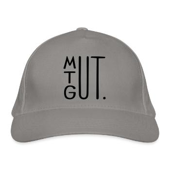 MUT TUT GUT - Bio-Baseballkappe - Hellgrau - Vorne