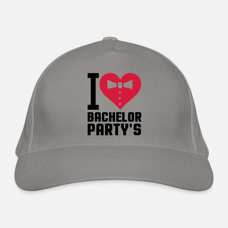 i love bachelor partys Bio-Baseballkappe