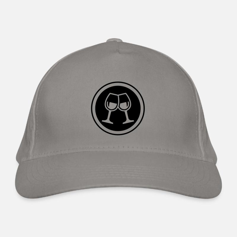 Wine glasses Organic Baseball Cap