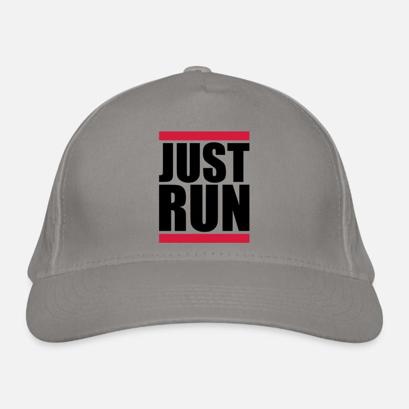 Just Run Bar Logo Organic Baseball Cap