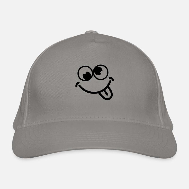 smiley_dumb_c1 Organic Baseball Cap