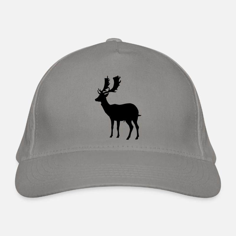 deer - antler - hunting - hunter Organic Baseball Cap