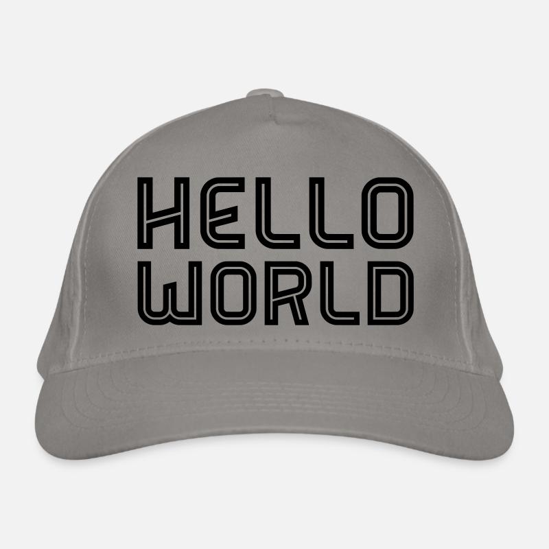 Hello World Organic Baseball Cap