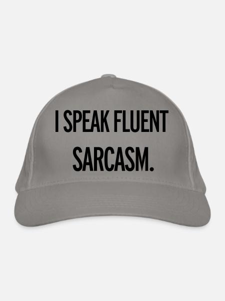 Sarcasm - Casquette classique bio - gris clair - Devant