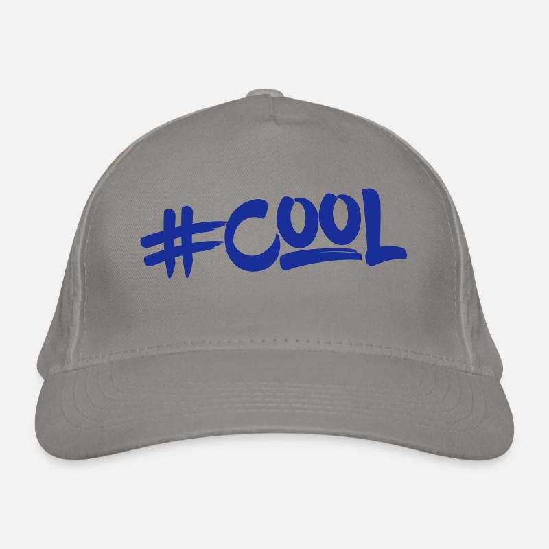 Lettering / hashtag "cool" Organic Baseball Cap