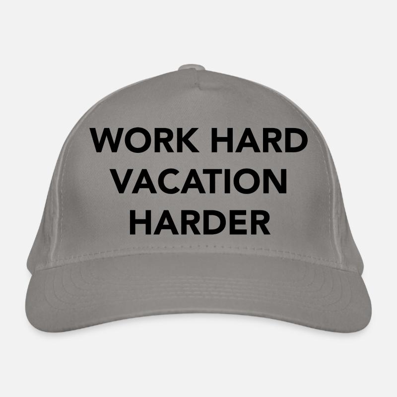 Work hard vacation harder Bio-Baseballkappe