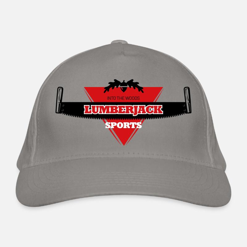 lumberjack logo dreieck Bio-Baseballkappe