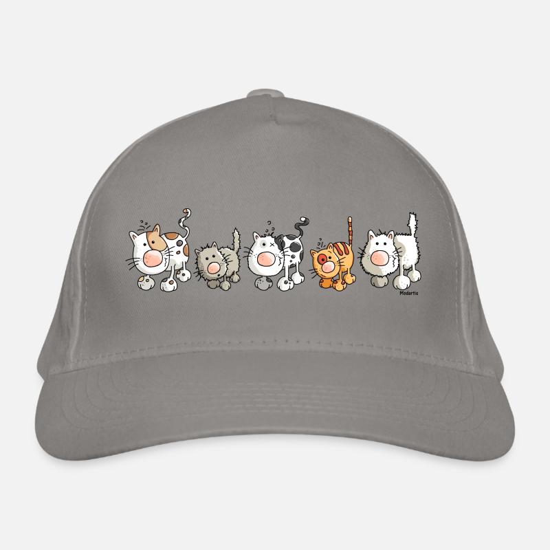 Funny Cats - Katzen Bio-Baseballkappe