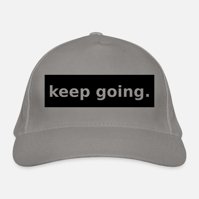 keep going Organic Baseball Cap