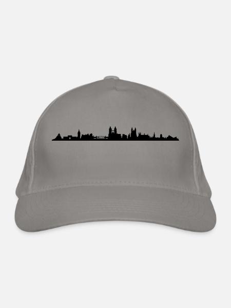 Skyline - Magdeburg - Bio-Baseballkappe - Hellgrau