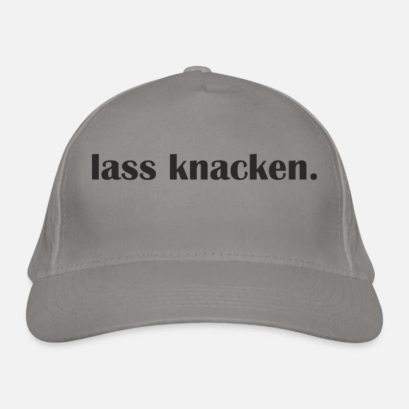 Lass knacken Bio-Baseballkappe