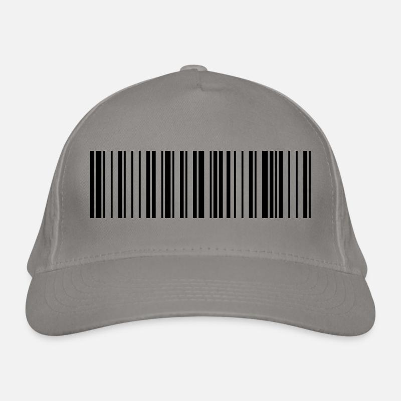 QR-Code Schwarz Bio-Baseballkappe