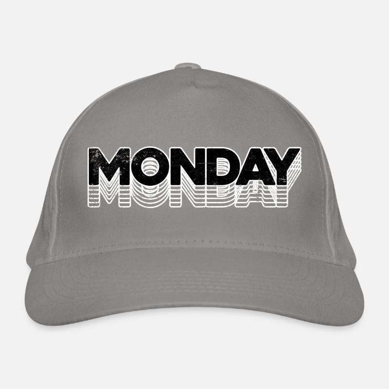Typographie du néon Monday Echo Casquette classique bio
