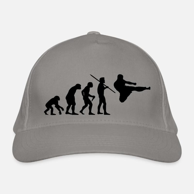 Evolution des Menschen - Kampfsport Bio-Baseballkappe