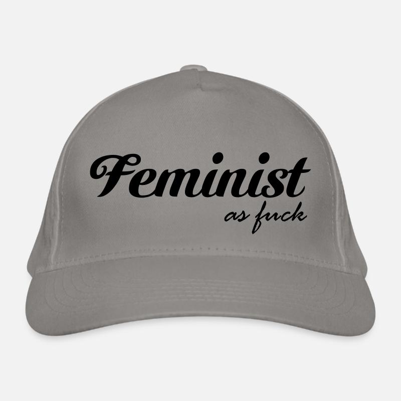 Feminist as fuck Bio-Baseballkappe