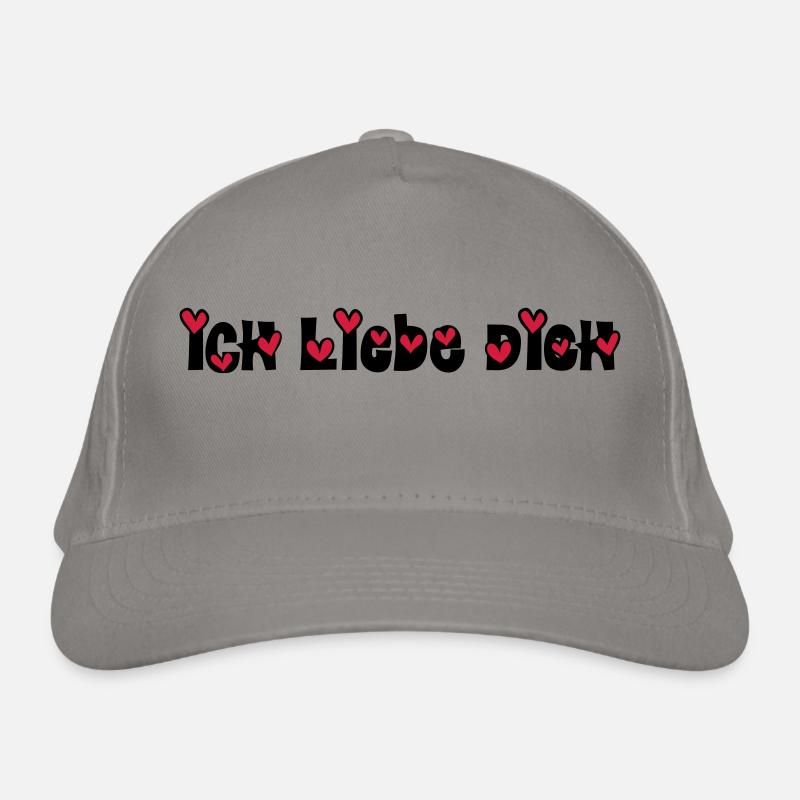 ich liebe dich Bio-Baseballkappe