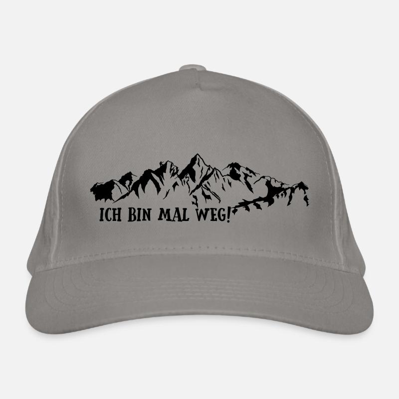ich bin mal weg Bio-Baseballkappe