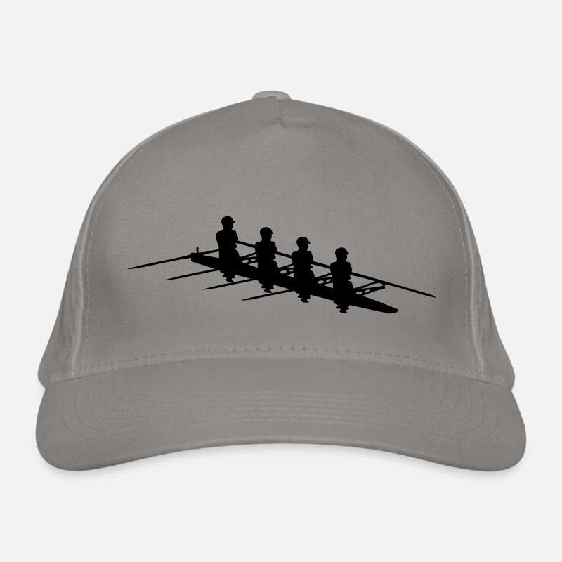 Doppelvierer Rudern rowing quad scull Bio-Baseballkappe
