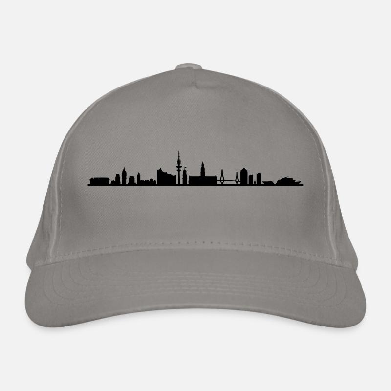 Skyline - Hamburg Bio-Baseballkappe