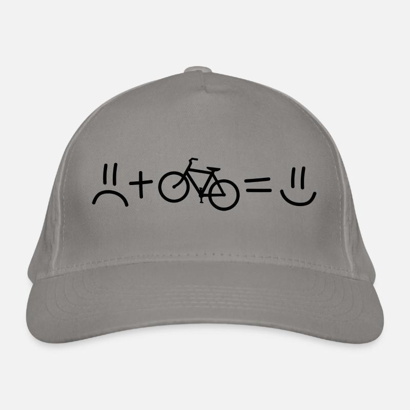 Cyclisme Happy Bicycle Cyclist Idée cadeau Casquette classique bio