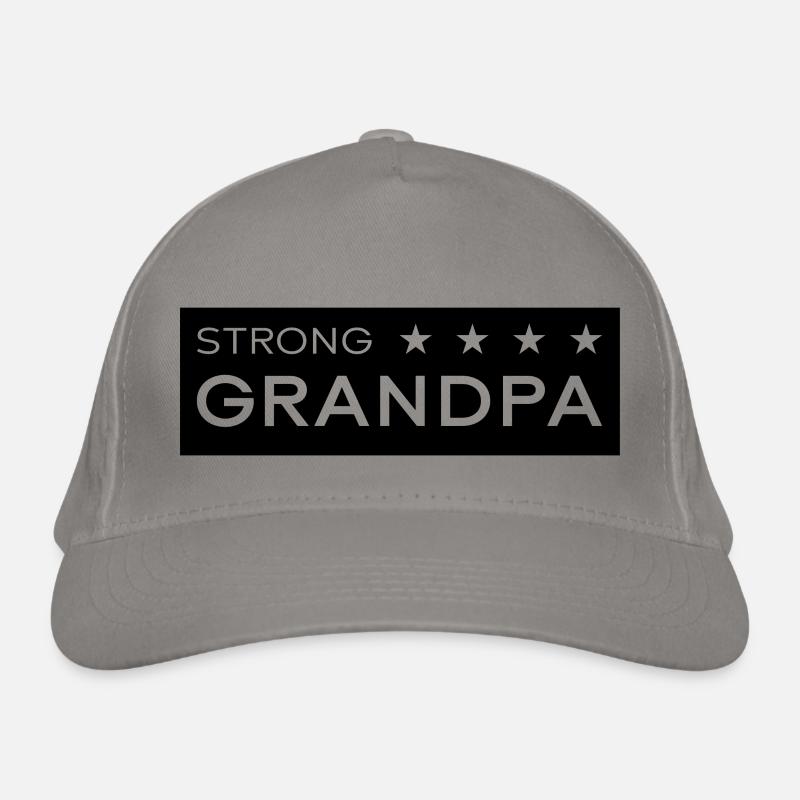 Strong Grandpa Box black Organic Baseball Cap