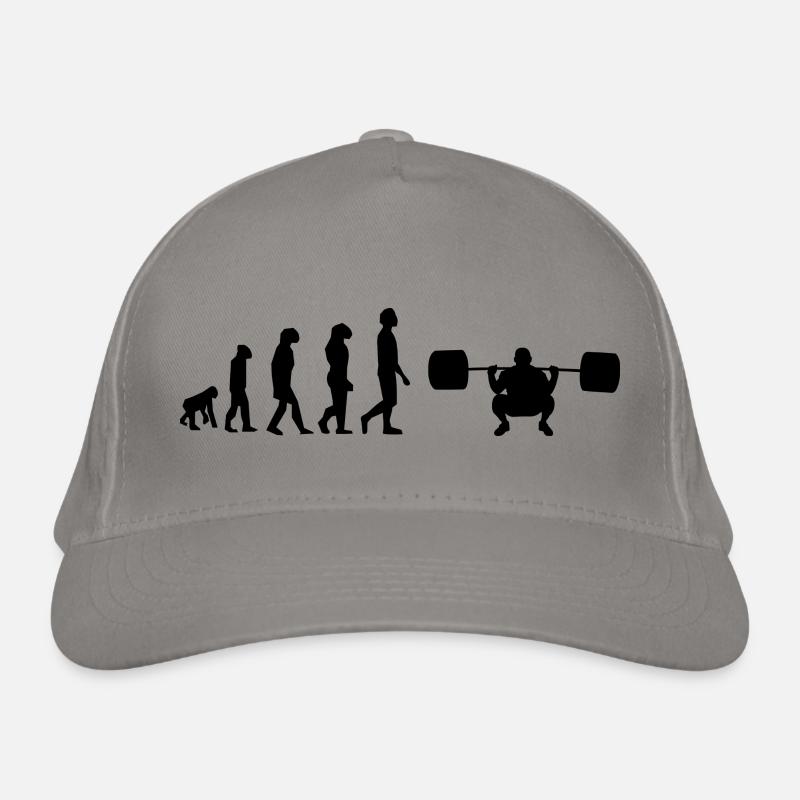 Weightlifting evolution Organic Baseball Cap