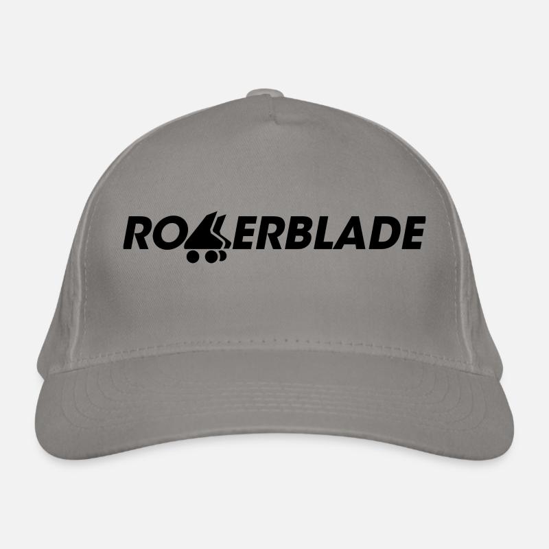 rollerblade logo black Organic Baseball Cap