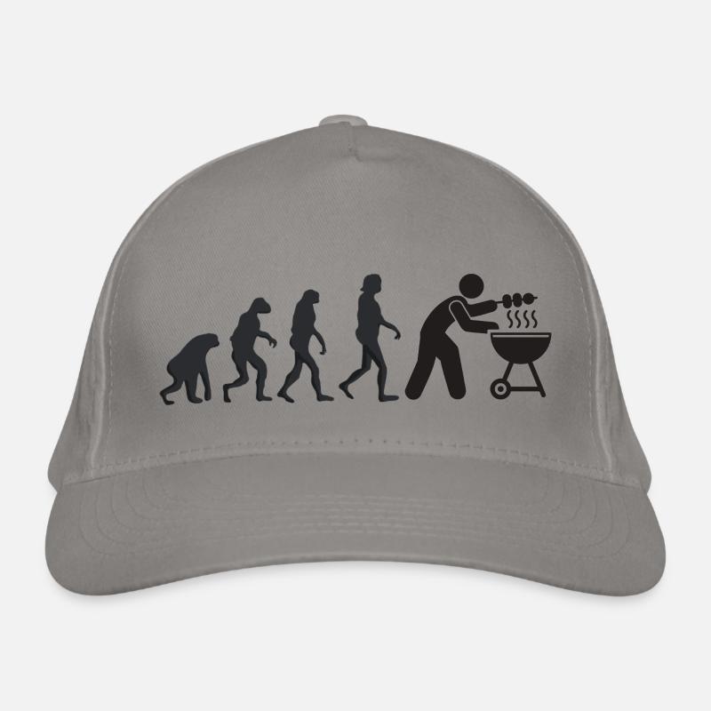 Barbecue - Human evolution Organic Baseball Cap