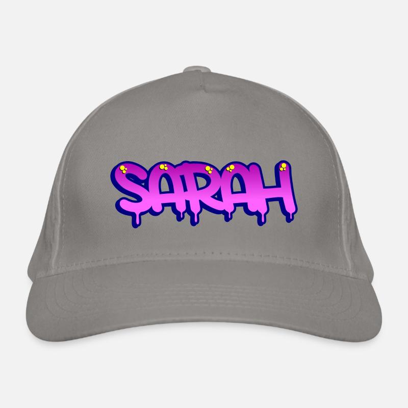 Graffiti prénom Sarah Casquette classique bio