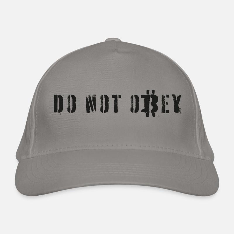 Bitcoiners Do Not Obey (Black) Organic Baseball Cap