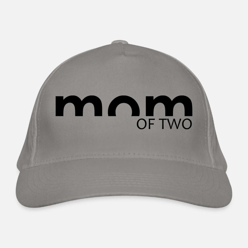 MAMAN - MUTTER von zwei Kindern Bio-Baseballkappe