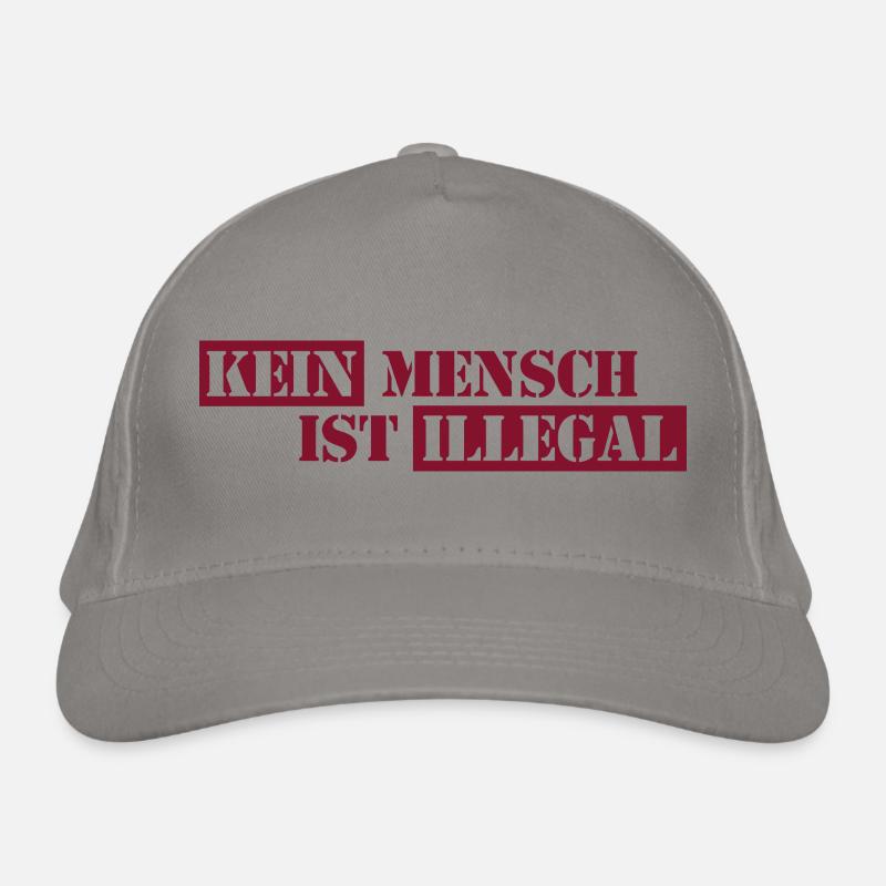Personne n’est illégal - Migration - Illégalité Casquette classique bio