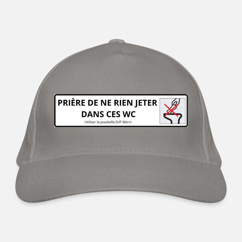 Panneau WC Propreté Casquette classique bio