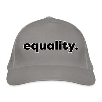 Equality - Organic Baseball Cap - light grey - Front