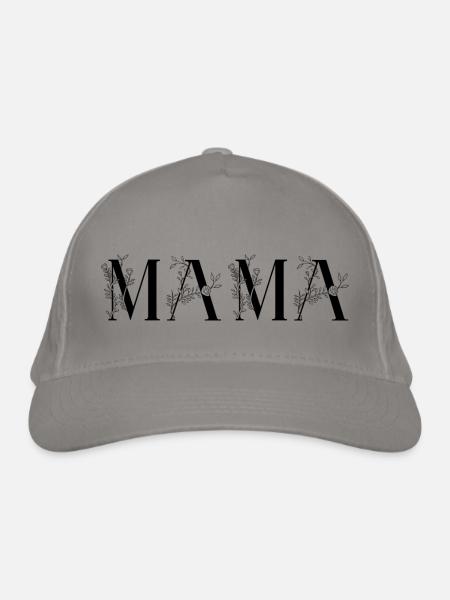 Mama - Bio-Baseballkappe - Hellgrau