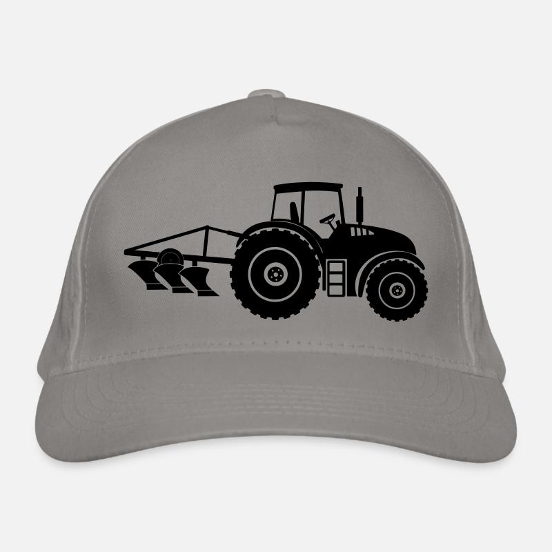 Ferme de tracteur avec logo de charrue Casquette classique bio