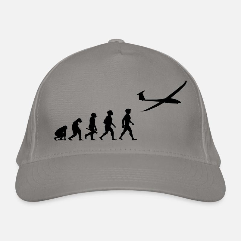 Evolution glider glider plane Organic Baseball Cap