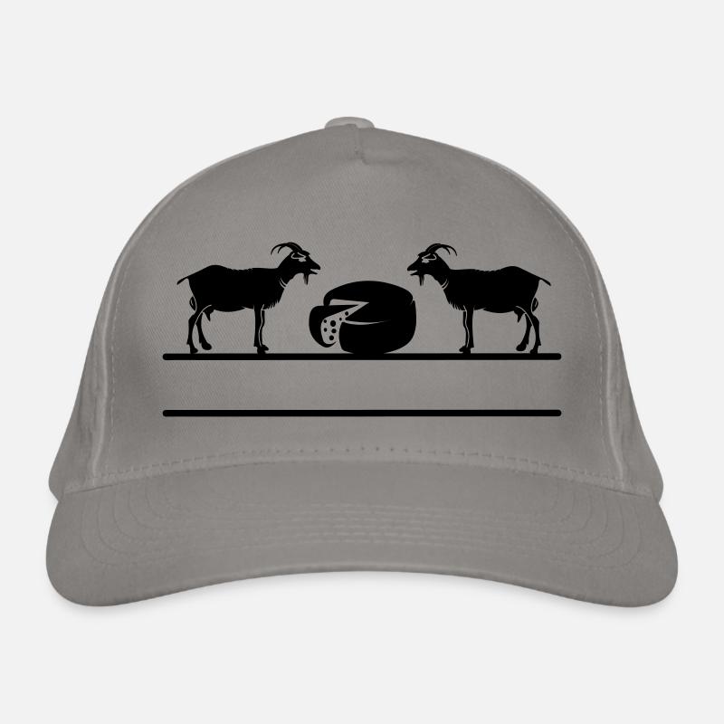 Ziegenkäse-Monogramm. Bio-Baseballkappe