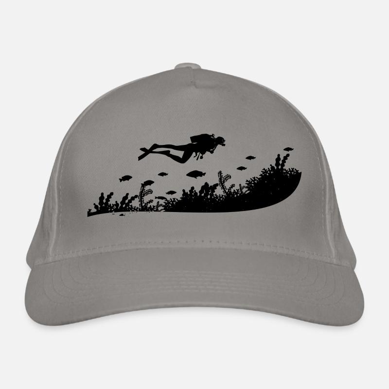 diving Organic Baseball Cap