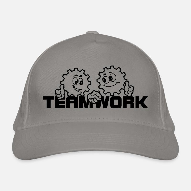 Teamarbeit 3 Bio-Baseballkappe