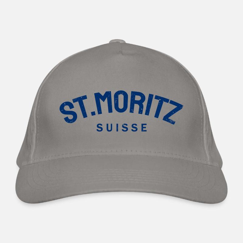 St. Moritz - Suisse - Schweiz - Swiss Bio-Baseballkappe