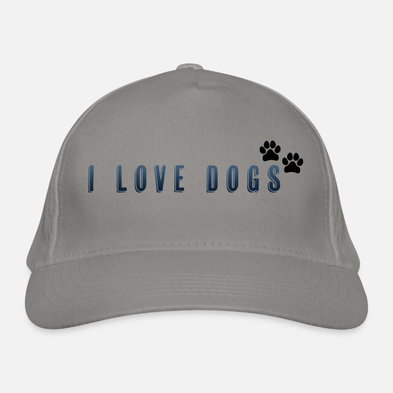Ich liebe Hunde Bio-Baseballkappe
