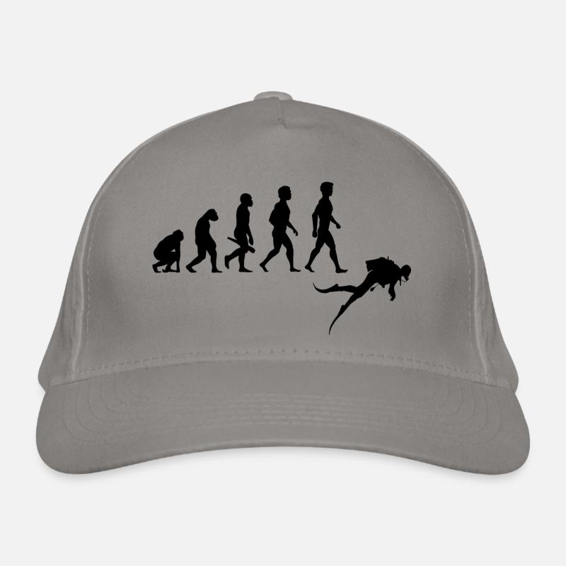 plongeur plongeur plongée sous-marine de l'évolution Casquette classique bio