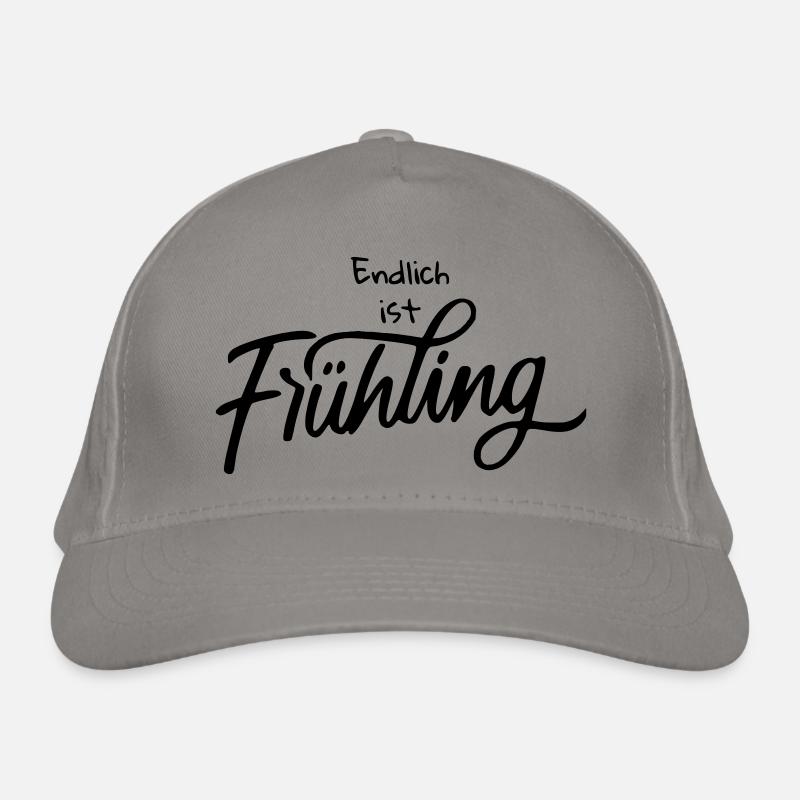 Endlich ist Frühling Bio-Baseballkappe