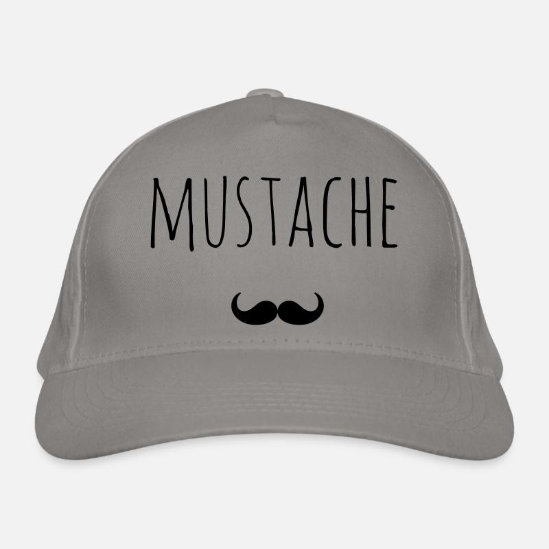 Mustache Bart Geschenk Idee Bio-Baseballkappe