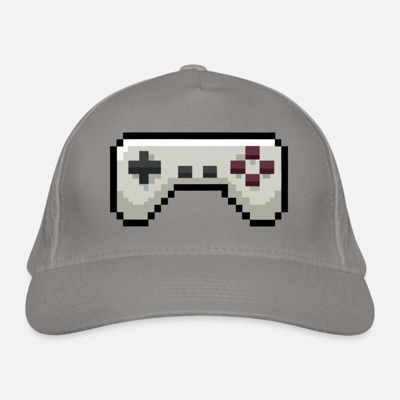 Pixelart Gamecontroller Gaming Bio-Baseballkappe