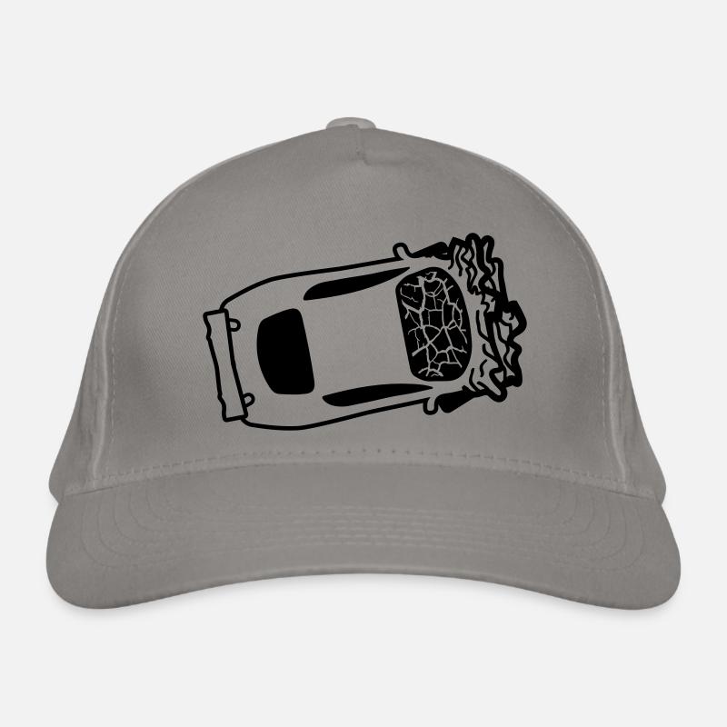 accident crash total damage crushed dents broken s Organic Baseball Cap